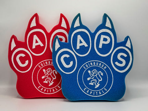 Edinburgh Capitals Foam Claws (Red/Blue)