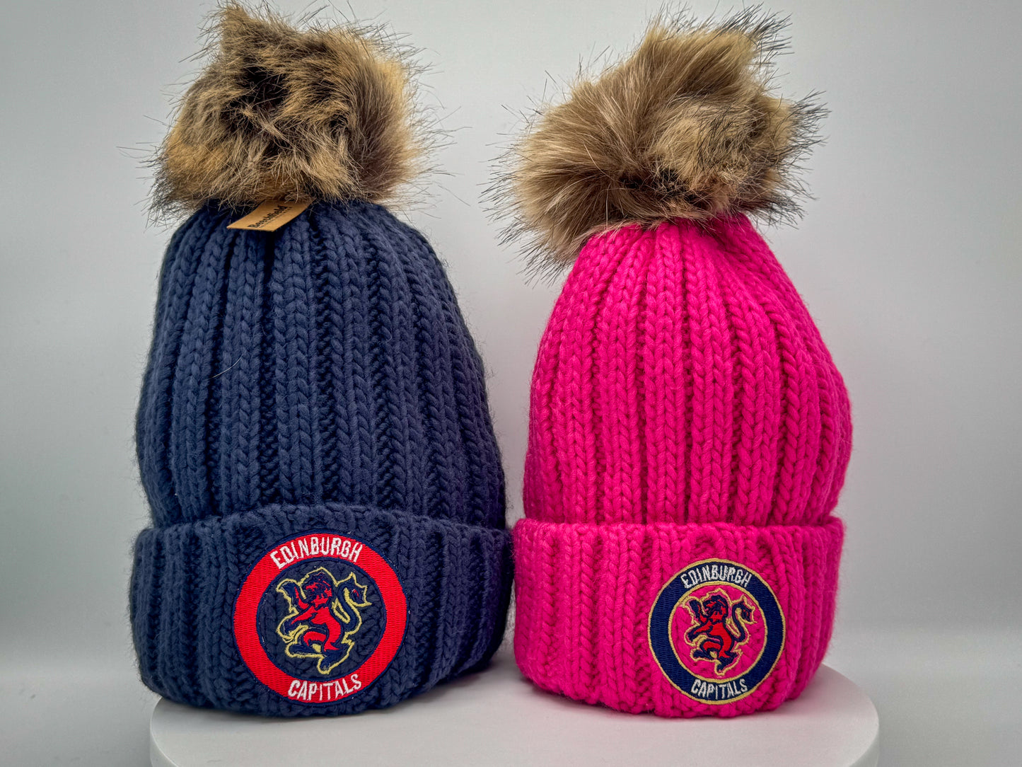Edinburgh Capitals Navy Blue Official Bobble Beanie (25/26)