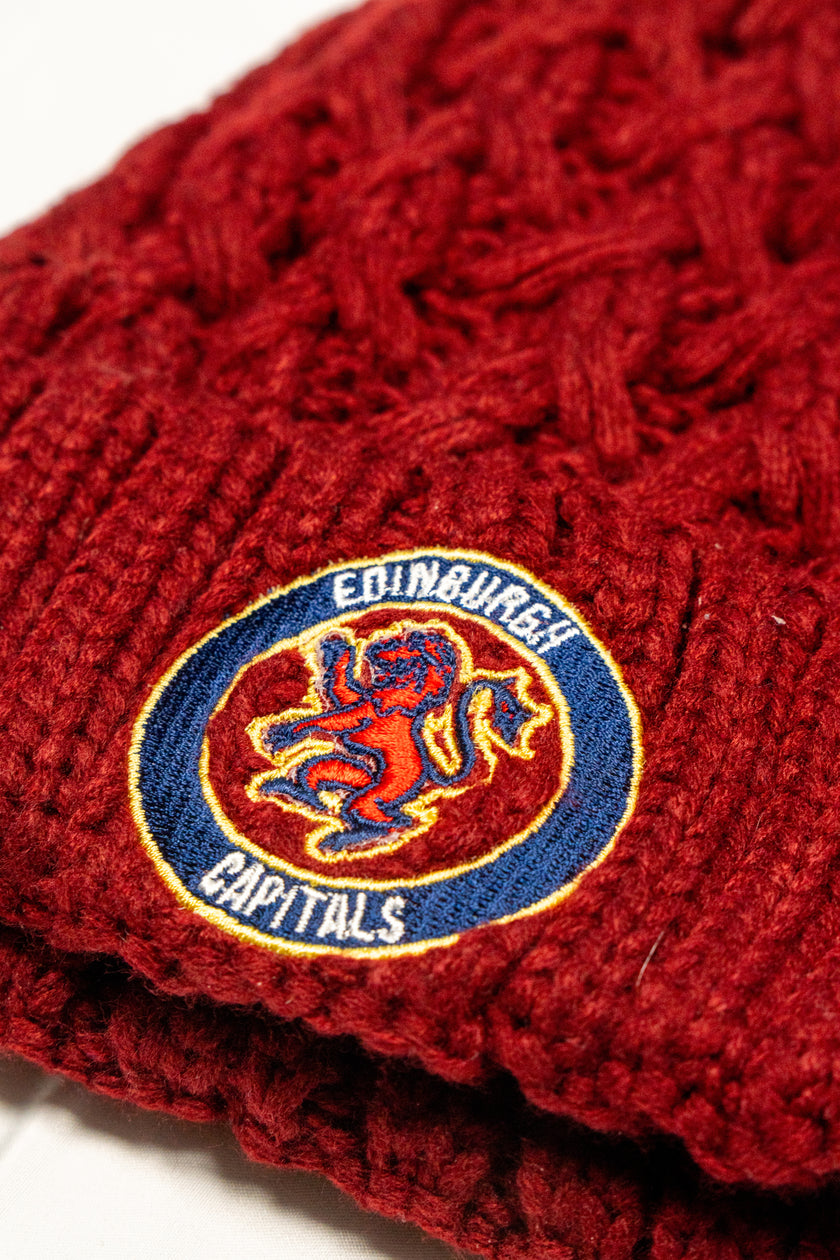 Edinburgh Capitals Heritage Knit Beanie – Highland Red