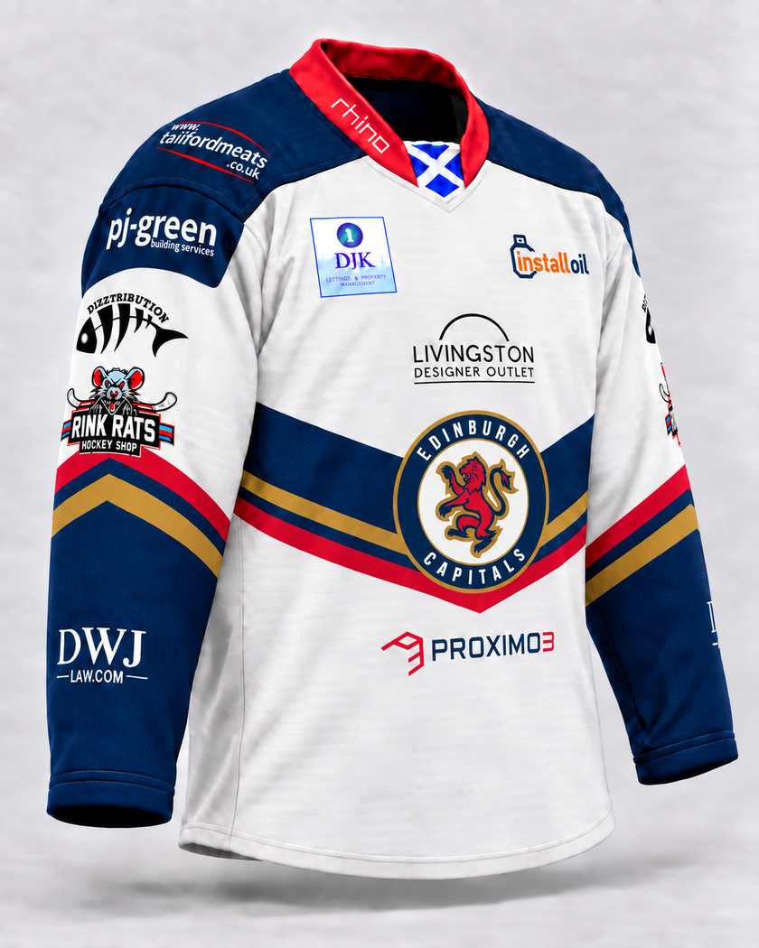 Edinburgh Capitals Home Shirt 2026-27 Season - White